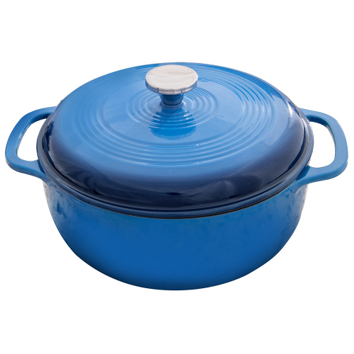 Lodge® 6 Qt Blue Enameled Cast Iron Dutch Oven Lodge® 6 Qt Blue Enameled Cast Iron Dutch Oven